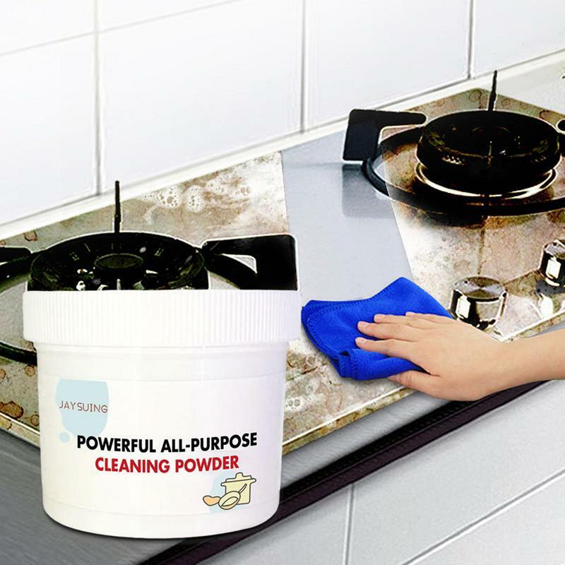 Chef Cleaner Powder Scouring Powder All-Purpose Stain Remover Strong Degreasing Decontamination Powder Cleaning Supplies durable