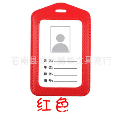 ConfronRope-Étui en cuir pour cartes d'identité, sangle de cou, étiquette d'insigne, support vertical et horizontal, 1 côté