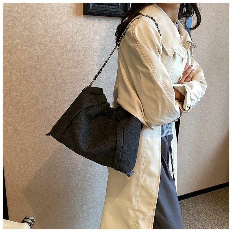 Shopping Bag Shoulder Bag Fashion Denim Purses Underarm Bag Totes Bag With Chain Messenger Bag Girl