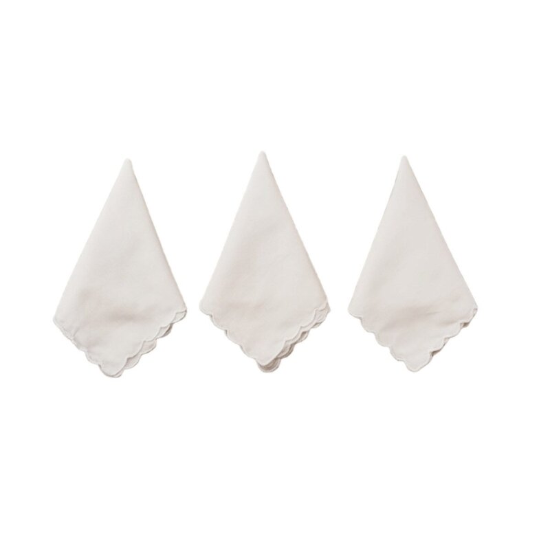 3 шт. легкие белые носовые платки квадратный белый носовой платок моющиеся нагрудные полотенца карманные носовые платки для для