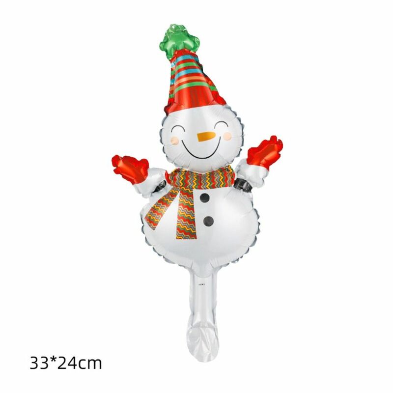 Алюминиевая пленка, Рождественский фольгированный шар, снеговик, рождественская елка, Санта-Клаус, воздушный шар, надувной олень, снеговик, воздушный шар