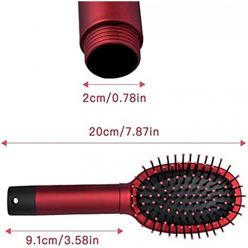 Hair Comb Secret Stash Hidden Safe Diversion Hair Brush Key Safe Box Hiding Diamond Jewelry Storage For Bedroom Bathroom Carry