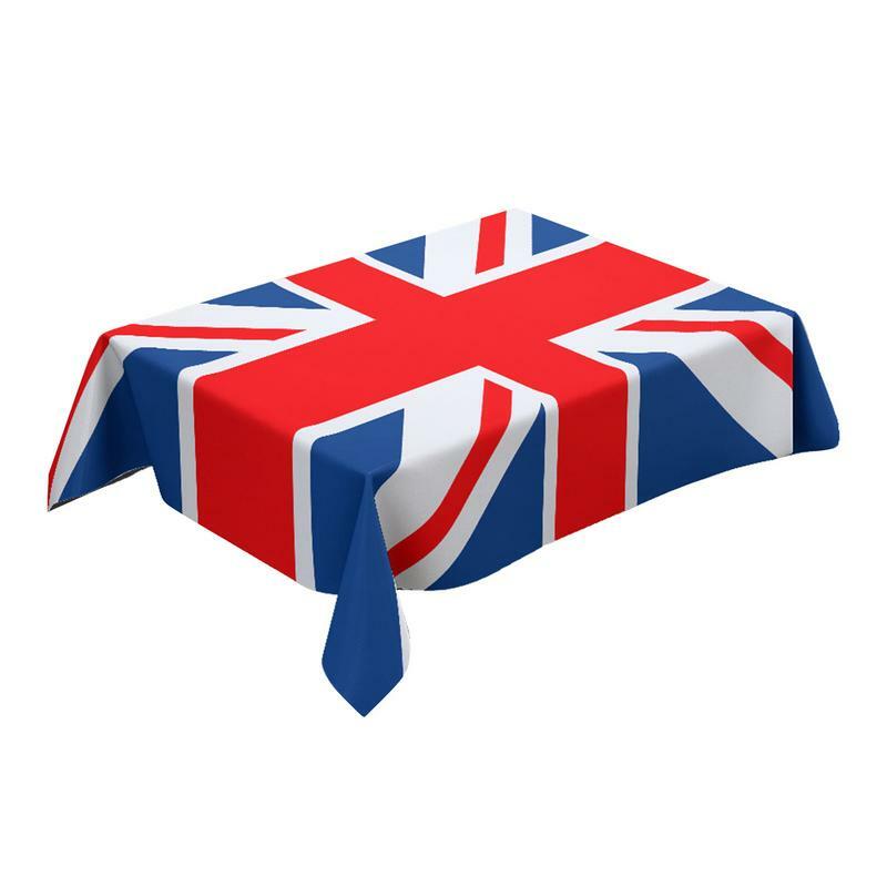 British Flag Tablecloth Britain Tablecloth UK Table Covers Queen's Jubilee Patriotic Decoration Dining Room Kitchen Rectangular
