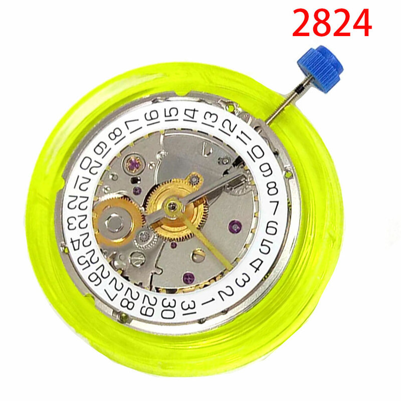 Tianjin Haiou 2824 jam tangan dengan tampilan tanggal putih, suku cadang pengganti alat perbaikan multifungsi