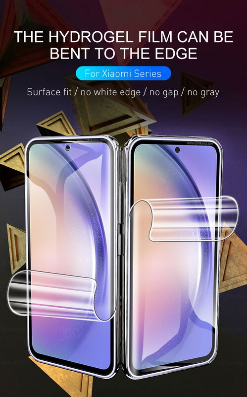 4pcs For Samsung Galaxy A55 5G soft film Sansung A35 High definition hydrogel film samsun A25 A15 4G Full glue protective Film