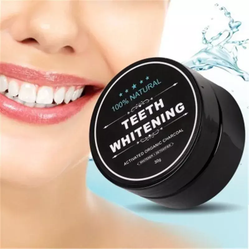 30G Tanden Bleken Schaalpoeder Voor Orale Reiniging Verpakking Premium Geactiveerde Bamboe Houtskoolpoeder Witte Tanden Tandpasta