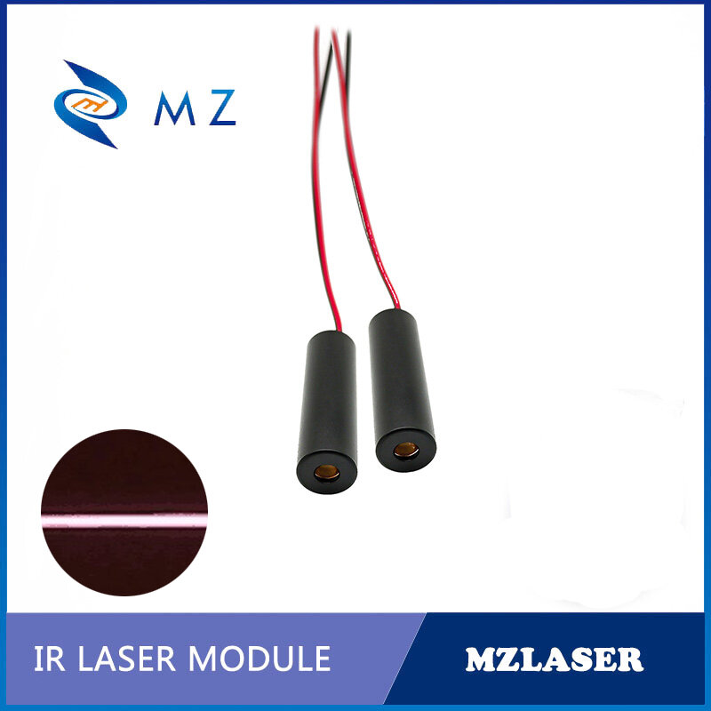 Ir Lijn Laser Module D10mm 808nm 100Mw 110 Graden Onzichtbare Licht De Robot Zintuigen Industriële Kwaliteit