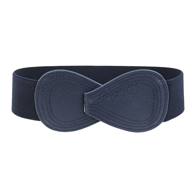 Cinturón elástico para cintura, cinturón elástico tejido Color sólido para vestido envolvente, vestido Halter, cinturón Sexy