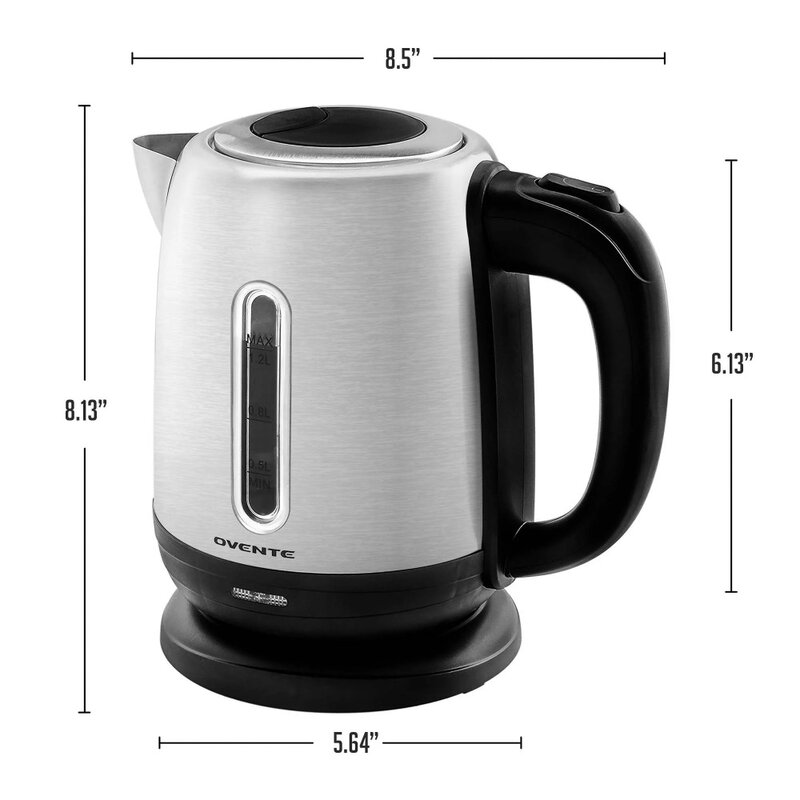 1.2 Liter Stainless Steel Electric Kettle Silver
