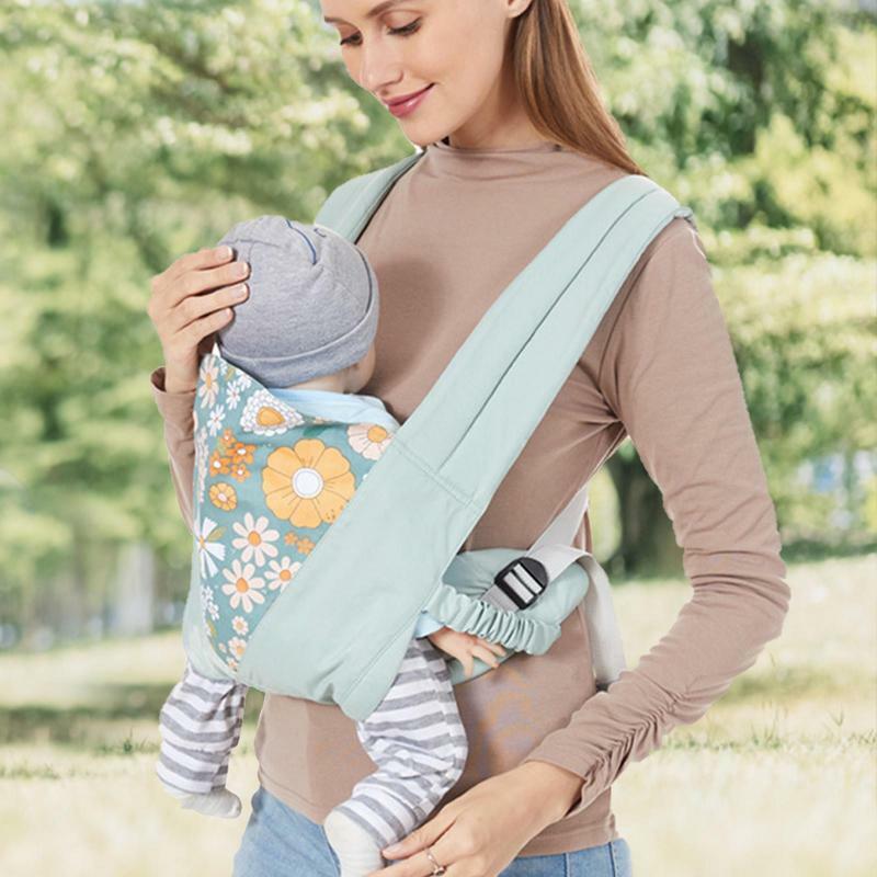 Baby Carrier Sling Adjustable Baby Wrap Carrier For Travel Stretchy Shoulder Strap Baby Backpacks Hoodie Kangaroo With Buckles