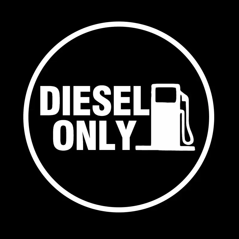 Various Sizes/Colors Car Stickers Vinyl Decal DIESEL ONLY DIESEL Fuel Motorcycle Decorative Accessories Creative