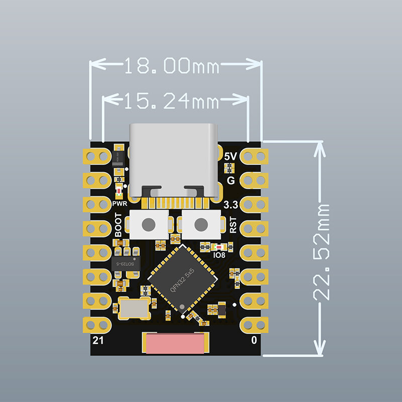 ESP32-C3 Ontwikkelbord Core Board Esp32 Super Mini Development Board Esp32 Development Board Wifi Bluetooth