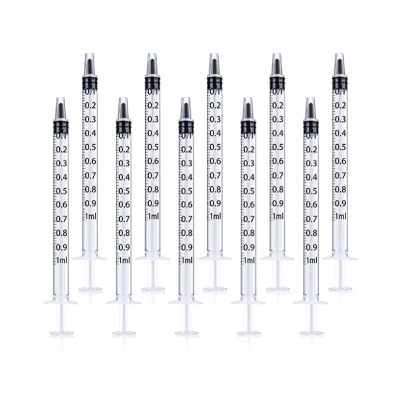 2-20Pcs 1ml-10ml Plastic Reusable Syringe For Measuring Nutrient Hydroponics Kithchen Tool