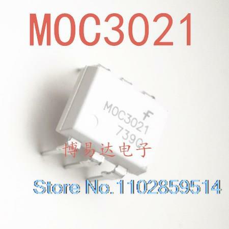 20 buah/lot MOC3021 DIP6 MOC3021M