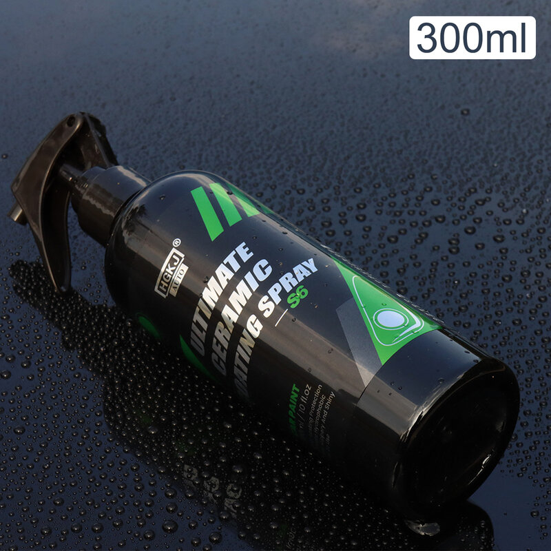 Spray de polimento cerâmico do revestimento do carro, líquido hidrofóbico, nano cera anti-riscos, cuidado da pintura do carro, hidrofóbico, HGKJ 9H, S6, 300ml