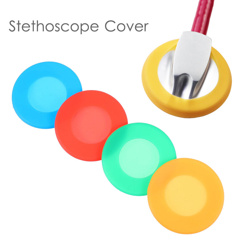 Zachte Siliconen Stethoscoop Hoofd Borst Stuk Beschermende Schede Mouw Cover Delen Voor Stethoscoop Diafragma Bescherming