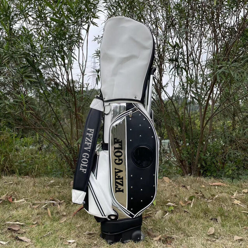 Golf Stand Bag com rodas, Bolsa Rod ao ar livre, Moda Unisex, Novo