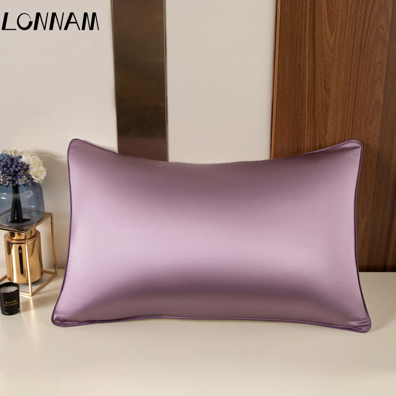 100% Mulberry Silk Pillowcase Real Silk Pillowcase Pure Natural Silk Pillowcase Standard Queen King Size Pillow Case Free Ship