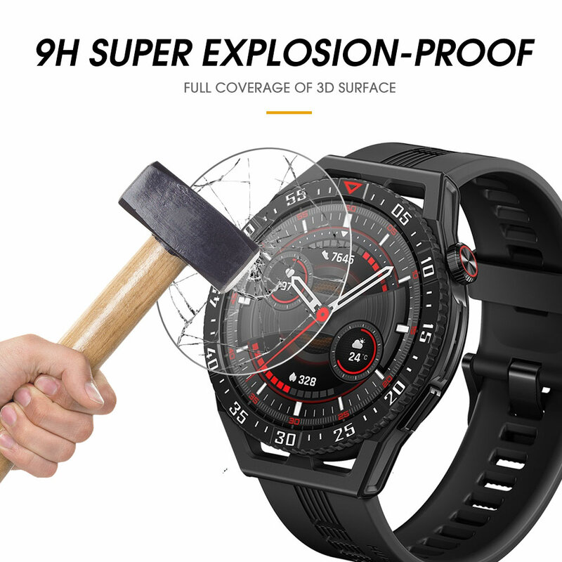 5-1PCS Tempered Glass Screen Protector Cover For Huawei GT3 SE Smart Watch Accessories Anti Fingerprint Protective Films