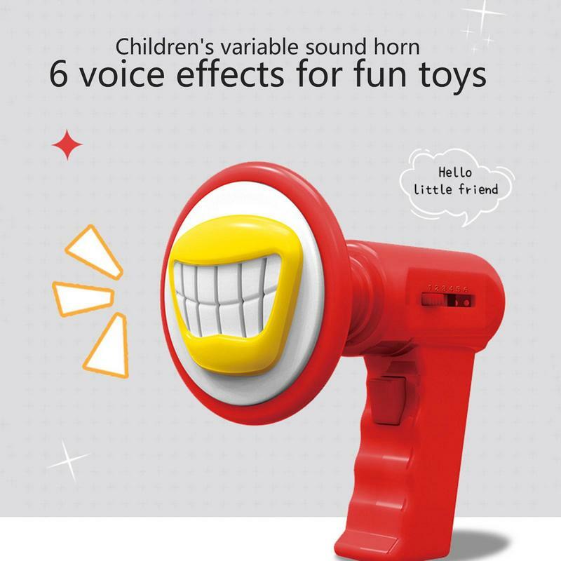 Kids Voice Changer megafono Voice travestitore megafono Toy Kids megafono Tool con funzione di cambio vocale altoparlante vocale con 6