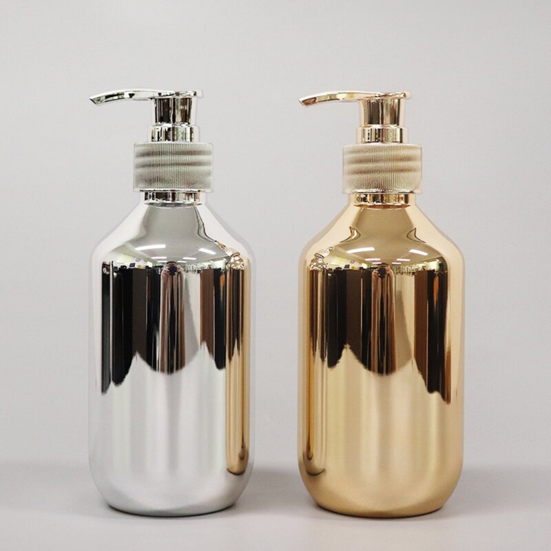Küche Flüssigkeit Seife Rost-beweis Gold Chrom Kunststoff Körper Waschen Spender Hand Seife Spender Bad Shampoo Flasche