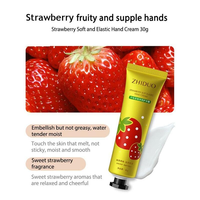 Fruity Flowery Hand Cream, Hidratante, Anti-Rugas, Anti Chap, Reparando Cuidados Mãos, Beleza Skincare, Cremes Mão, Aleatório, 1pc