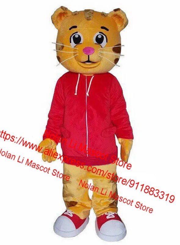Costume de mascotte de tigre de haute qualité, casque oligMaterial, dessin animé imbibé, cosplay, fête d'anniversaire, publicité, masade Tim, taille adulte 983