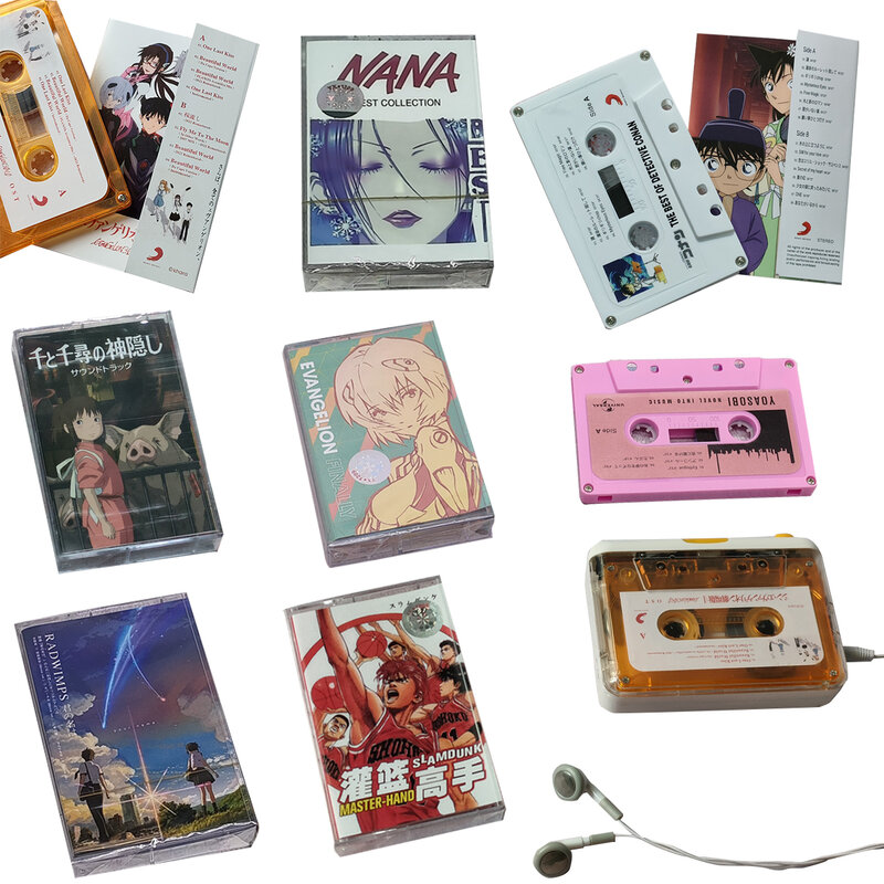 일본 애니메이션 명탐정 보치 나나 하츠네 미쿠 만화 캐릭터 사운드트랙, 레코드 수집 선물, 음악 테이프 카드