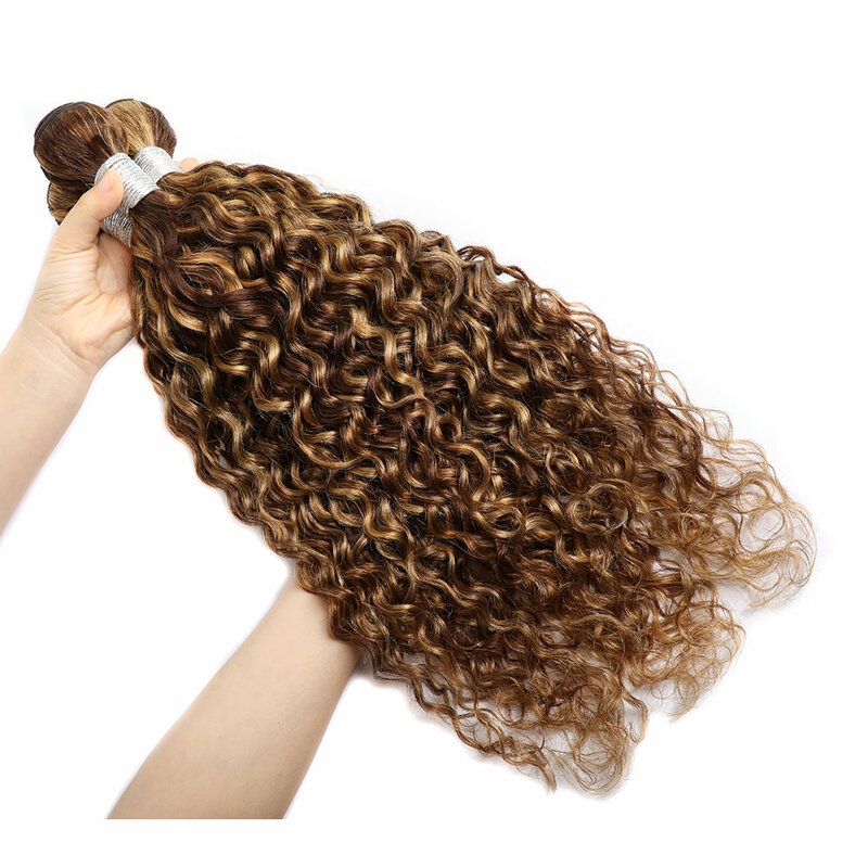 P4/27 Hoeny светлые волнистые искусственные человеческие волосы, бразильские волосы, волнистые и волнистые человеческие волосы с эффектом омбре, 100 г/шт.