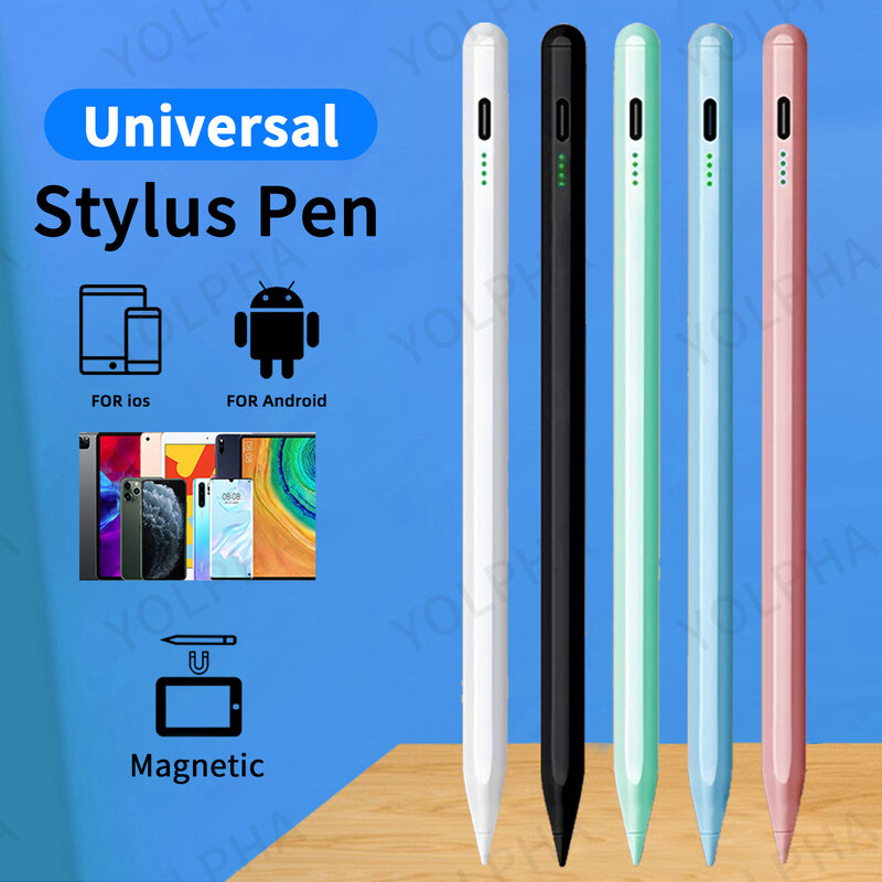 Caneta Stylus Universal Touch Screen Capacitiva, Caneta de desenho para Android, IOS, iPad, Apple, Huawei, Xiaomi Telefone