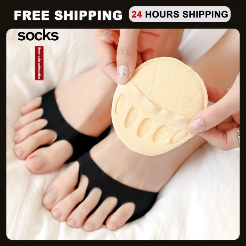 Cotton Forefoot Pads For Women High Heels Shoes Insoles Calluses Corns Foot Pain Care Ball Of Cushions Socks Toe Pad Inserts