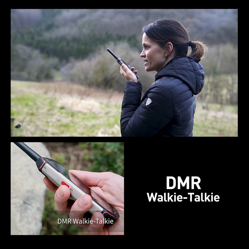 DMR walkie-talkie IP68กันน้ำโทรศัพท์มือถือทนทาน unihtz Atom XL 6GB 128GB Android 10 48 MP 4300mAh NFC 4G