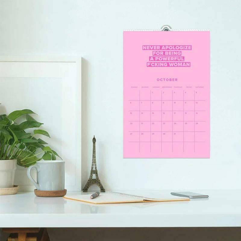2024 Calendars Monthly Women Empowering Monthly Calendar Inspirational 11.5x8 Inch Wall Calendar 12 Months Calendars For