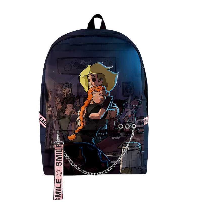 Металлический семейный школьный портфель с рисунком из мультфильма Φ 2023 в повседневном стиле Harajuku, Уникальная Дорожная Сумка