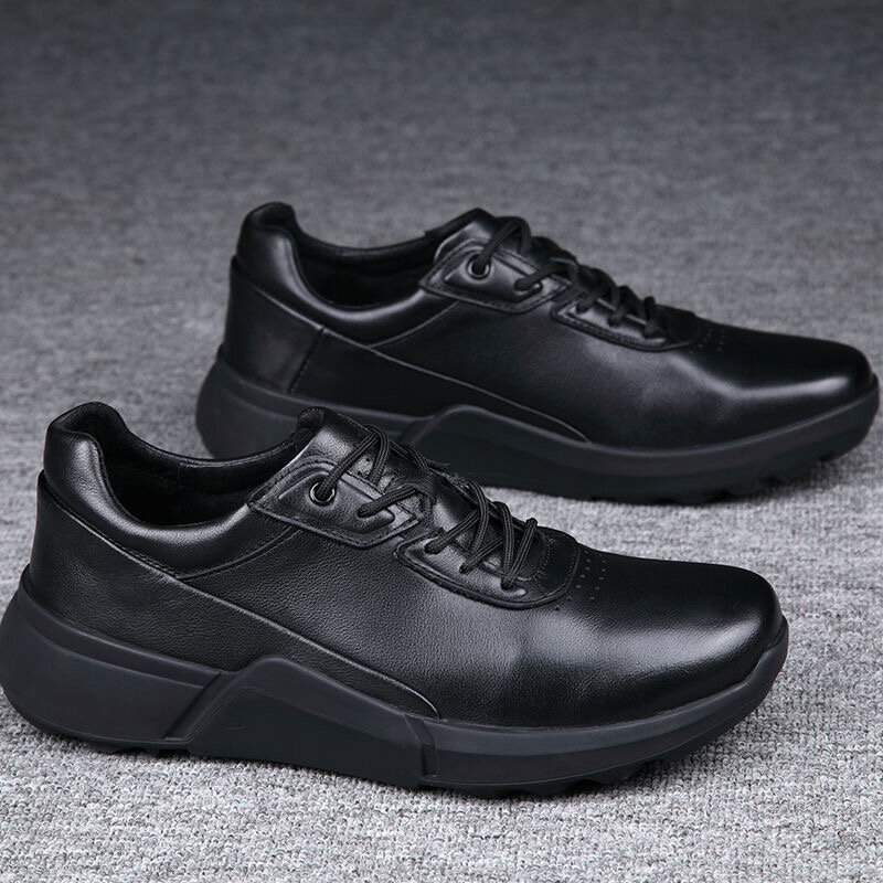 Chaussures de golf professionnelles en cuir coordonnantes unisexes, chaussures de sport noires, chaussures d'entraînement pour couples, chaussures de marche pour femmes et hommes