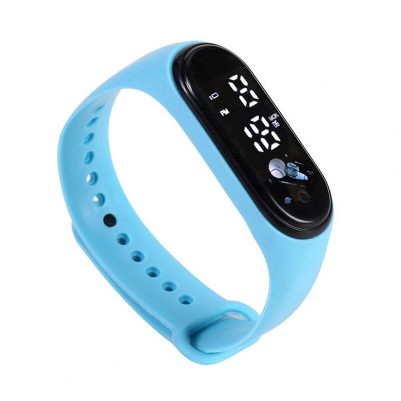 Bracelet Watch Large Display Screen Precise Timing Waterproof Silicone Touchscreen Digital Child Wrist Watch Birthday Gift