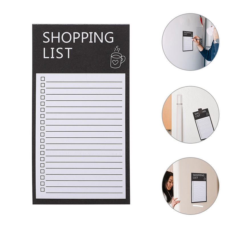 Bloc de notas magnético para nevera, notas adhesivas pequeñas de papel para lista doméstica, oficina de compras