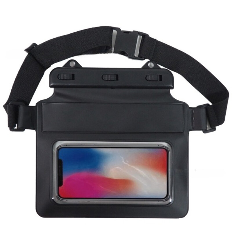 Мобильный телефон Bag Водонепроницаемые поясные сумки сухой поплавок для плавания подводного плавания Универсальный защитный чехол для телефона с сенсорным экраном
