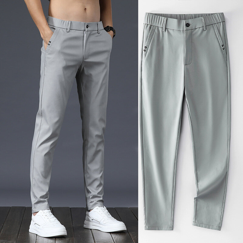 Masculino aberto virilha calças esporte escondido zíperes coreano elástico gay quente crotchless calças com bolsos streetwear moda verão