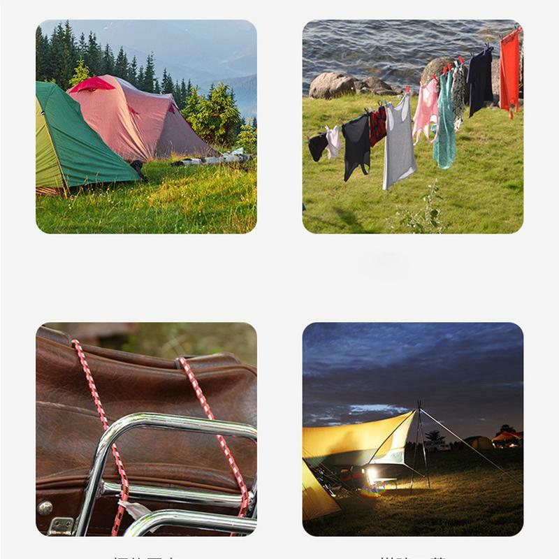 Tali berkemah untuk terpal Reflektif, tenda berkemah tali angin gesper, tali pengikat tenda Hiking tali aksesoris tenda untuk