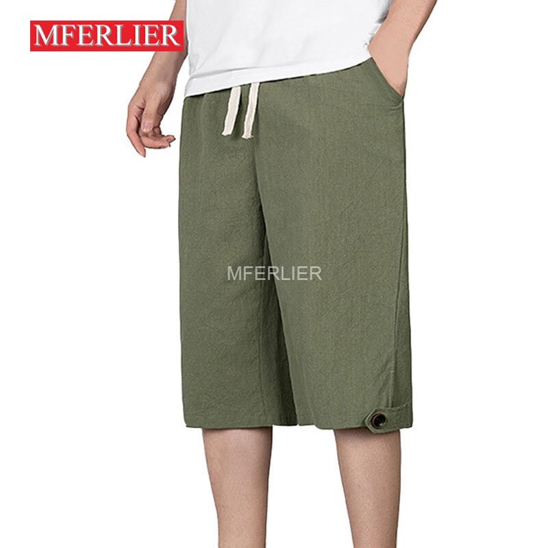 Pantalones de algodón para hombre, pantalón de talla grande 11XL, cintura 170cm 8XL 9XL 10XL, de verano