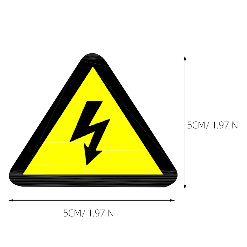 Etiquetas de señal de advertencia de 15 piezas, calcomanías para equipos eléctricos con indicador de electricidad
