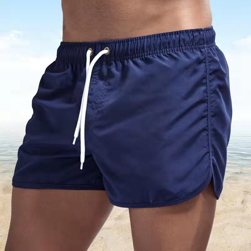 Pantalones cortos de playa para hombre, Shorts de gimnasio para correr, estampado de moda, de secado rápido, para natación, pantalón corto de surf con movimiento informal