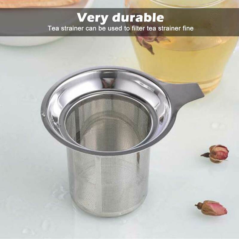 Pratical Stainless Steel Tea Strainer Mesh Infuser Basket For Mug Teapot Tea Accessories Loose Tea Leaf Infusers Herb Filter