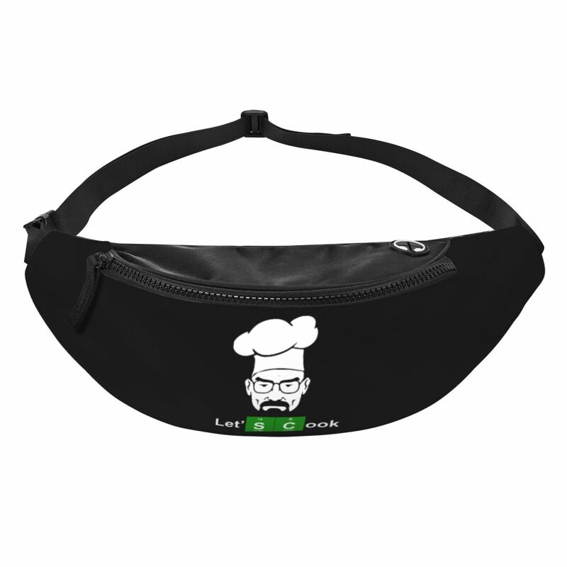 Casual Breaking Bad Let's Cook Fanny Pack Women Men Funny Crossbody Waist Bag for Traveling Phone Money Pouch