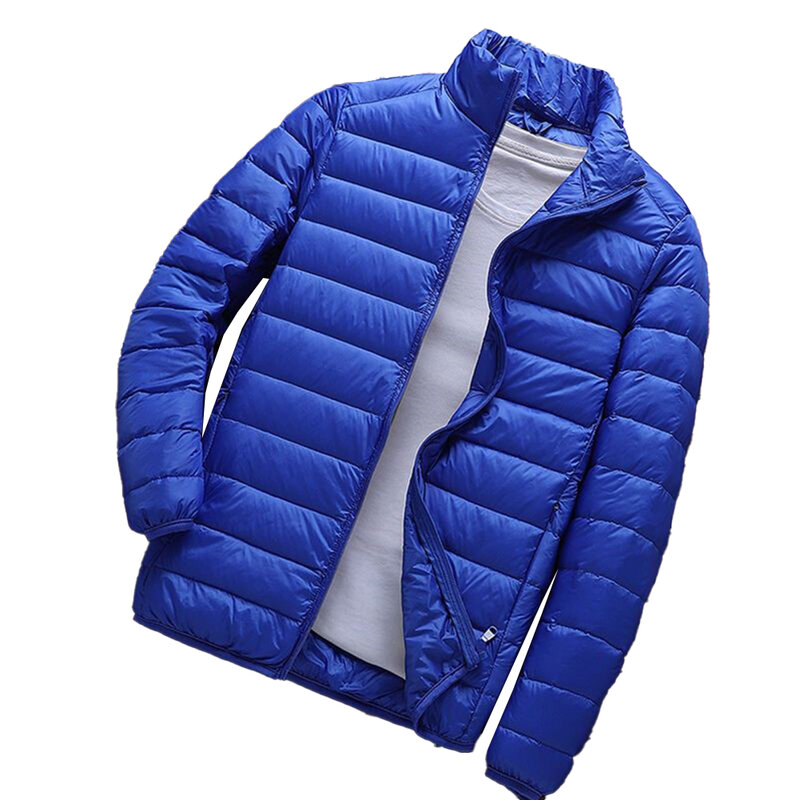 Manteau en duvet pour homme, confortable, léger, épais, coupe-vent, fût de rus, chaud, mâle, mode loisirs, automne
