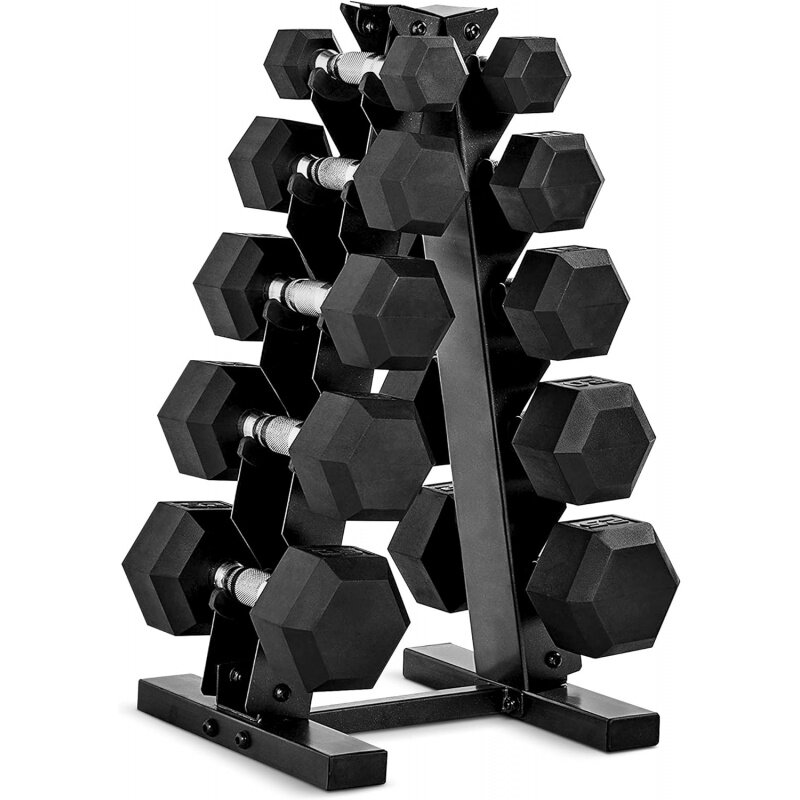 Barbell Dumbbell Set with Rack | Multiple Options in 150lbs and 210lbs