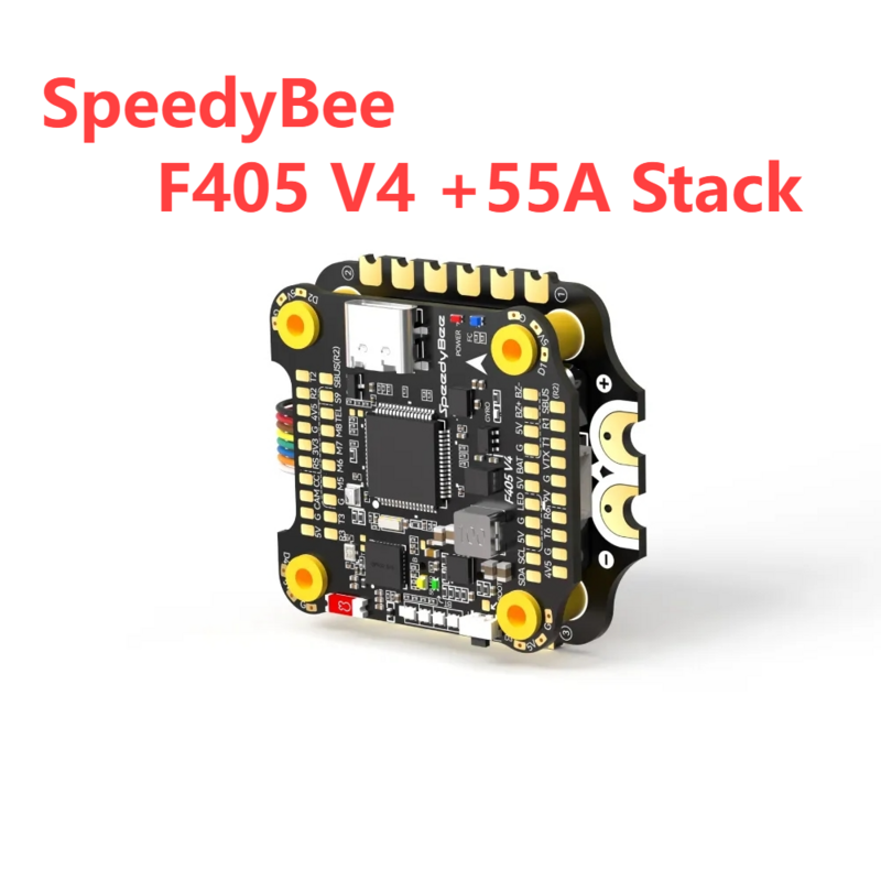 Контроллер полета SpeedyBee F405 V3/V4 3-6S, Контроллер полета FPV Stack F405 BLHELIS 50A/55A 4 в 1 ESC для FPV Фристайл дронов, запчасти «сделай сам»