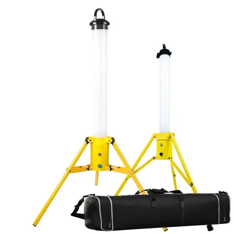 Lampe de travail cylindrique portable, angle de faisceau 360, IP54, 65W, adaptée pour les chantiers de construction, le camping, l'extérieur, nouveau produit