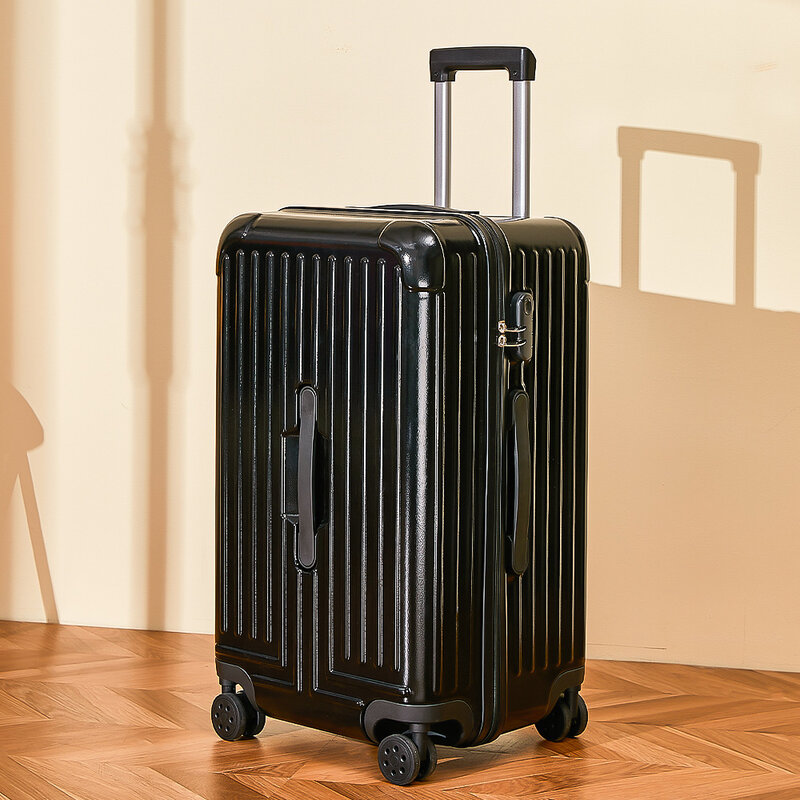 PLUENLI-maleta de equipaje grande para mujer, maleta con diseño de estudiante, con contraseña